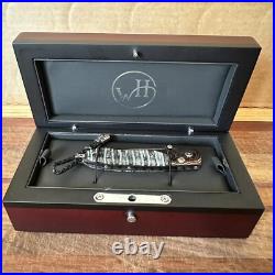 William Henry Knife B10 Lancer Mammoth Tooth Wave Mokume Wave Damascus 34/50