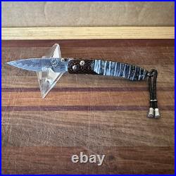 William Henry Knife B10 Lancer Mammoth Tooth Wave Mokume Wave Damascus 34/50