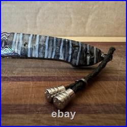William Henry Knife B10 Lancer Mammoth Tooth Wave Mokume Wave Damascus 34/50