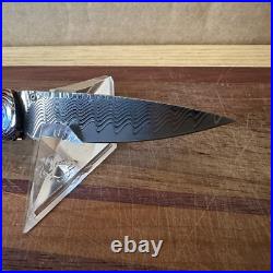 William Henry Knife B10 Lancer Mammoth Tooth Wave Mokume Wave Damascus 34/50