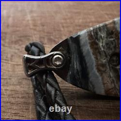 William Henry Knife B10 Lancer Mammoth Tooth Wave Mokume Wave Damascus 34/50