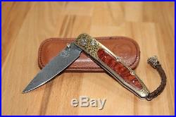 William Henry Knife B10 Woodland 24K Gold Inlay price reduced for Holidays