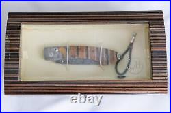 William Henry Knife B12 American Crude Hand Engraved 24k Gold Inlays Ltd Edition