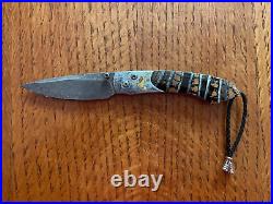 William Henry Knife B12 Ducks II Hand Engraved 24k Gold Fossil Retail $6300