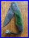 William Henry Knife B12 Green River Jade Damascus