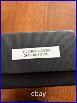 William Henry Knife B12 Green River Jade Damascus