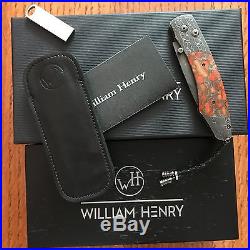 William Henry Knife B12 SUNSET ZINK MATRIX APPLE CORAL Retail $2000