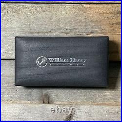 William Henry Knife E6-3 Aluminum, Carbon fiber and D2 Steel