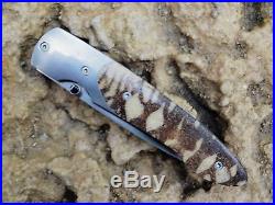 William Henry Knife Rare T10 Tiger Coral CKT TC Sapphire Thumbstone