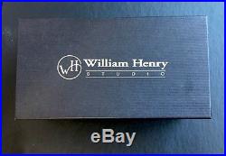 William Henry Knife Special Edition B09 DARK SEA Demascus Silver Sapphire NEW P