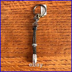 William Henry Knife Touchstone 1 Key Chain Sterling Skull Black Diamonds