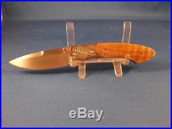 William Henry Miranjiba Ltd Edition Folding Knife, Liner Lock, Sterling Bolsters