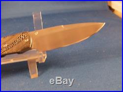 William Henry Miranjiba Ltd Edition Folding Knife, Liner Lock, Sterling Bolsters