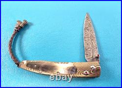 William Henry Model B10-MBH Mokume Gane Black Lip Pearl Folding Knife TR575