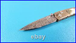 William Henry Model B10-MBH Mokume Gane Black Lip Pearl Folding Knife TR575