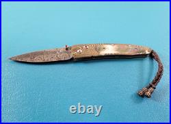 William Henry Model B10-MBH Mokume Gane Black Lip Pearl Folding Knife TR575