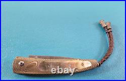 William Henry Model B10-MBH Mokume Gane Black Lip Pearl Folding Knife TR575