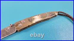 William Henry Model B10-MBH Mokume Gane Black Lip Pearl Folding Knife TR575