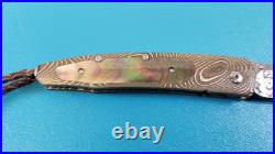 William Henry Model B10-MBH Mokume Gane Black Lip Pearl Folding Knife TR575