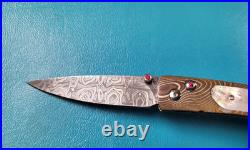 William Henry Model B10-MBH Mokume Gane Black Lip Pearl Folding Knife TR575