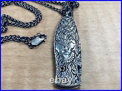 William Henry Morpheus Sterling Silver Pendant Knife. 22 WH. 925 Necklace