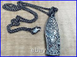 William Henry Morpheus Sterling Silver Pendant Knife. 22 WH. 925 Necklace