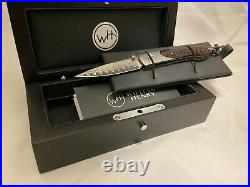 William Henry Pocket Knife Collectable B10 Scarlet Pine 096/500 Damascus Steel