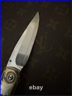 William Henry Pocket Knife Golden Vine Gold Inlay