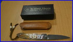 William Henry Pocket Knife WHT10-MB with Liner Lock Blade154 CM Titanium Frame