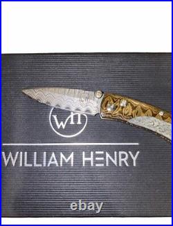 William Henry Steel Pocket Knife Limited Edition 334/500 Pikatti B04 WMMC New