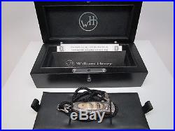 William Henry Sterling Silver Fossil Mammoth Diamond Button Pocket Knife