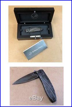 William Henry Studio 2015 Monarch Slate B05 Folding Knife withBoxes 7 COA No Res