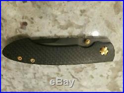 William Henry Studio T12-CF Black & Tan Carbon Fiber Knife