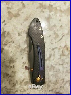 William Henry Studio T12-CF Black & Tan Carbon Fiber Knife