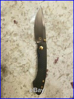 William Henry Studio T12-CF Black & Tan Carbon Fiber Knife