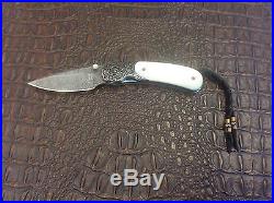 William Henry T09 Kestrel Silver and Mother of Pearl Folding Pocket Knife