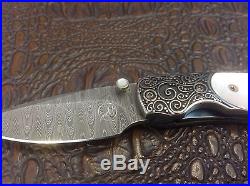 William Henry T09 Kestrel Silver and Mother of Pearl Folding Pocket Knife