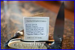 William Henry T10-AG3 Lancet Linerlock Titanium Frame / Silver/23K Gold Bolster