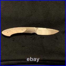 William Henry T12-P Spearhead Knife, Mother of Pearl, Annodized Titanium