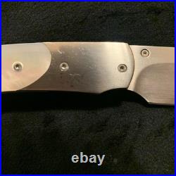 William Henry T12-P Spearhead Knife, Mother of Pearl, Annodized Titanium
