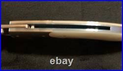 William Henry T12-P Spearhead Knife, Mother of Pearl, Annodized Titanium