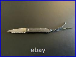 William & Henry ZDP-189 HRC 67 Damascus Pocket Knife Rare Perfect