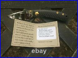 William Henry pocketknife T09BT Titanium frame, CF handle new in box