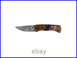 York Vivant, Custom Handmade Damascus Steel Folding Knife, Pocket Knife YVC-06