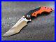 Yuna Knives Assassin, ZDP-189/ATS-34 San Mai, Black & Orange G-10, Flamed Ti, 4
