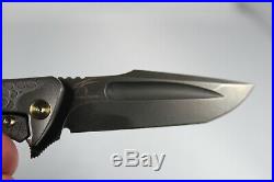 ZIEBA KNIVES CUSTOM S5 MINI RARE 3 M390 Momento Mori TITANIUM USA