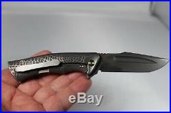 ZIEBA KNIVES CUSTOM S5 MINI RARE 3 M390 Momento Mori TITANIUM USA