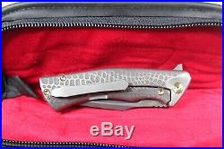 ZIEBA KNIVES CUSTOM S5 MINI RARE 3 M390 Momento Mori TITANIUM USA