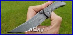 Zero Knives (Ram Maramba) KAVEH MINOR Folding Titanium Knife 154CM Rare EDC