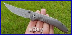 Zero Knives (Ram Maramba) KAVEH MINOR Folding Titanium Knife 154CM Rare EDC